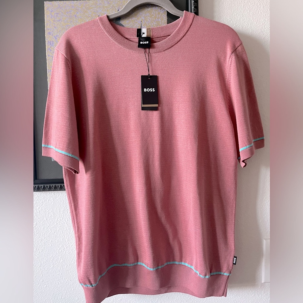 Hugo Boss new shirt L pink coral